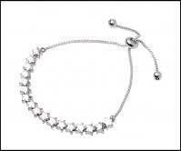 Ditsy Star Friendship Bracelet - Silver